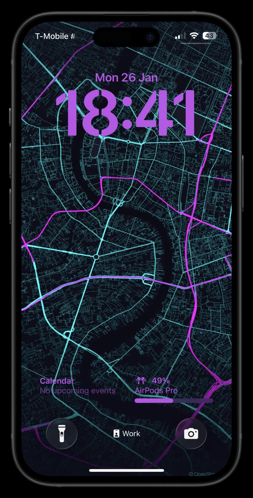 MapBloom phone wallpaper example
